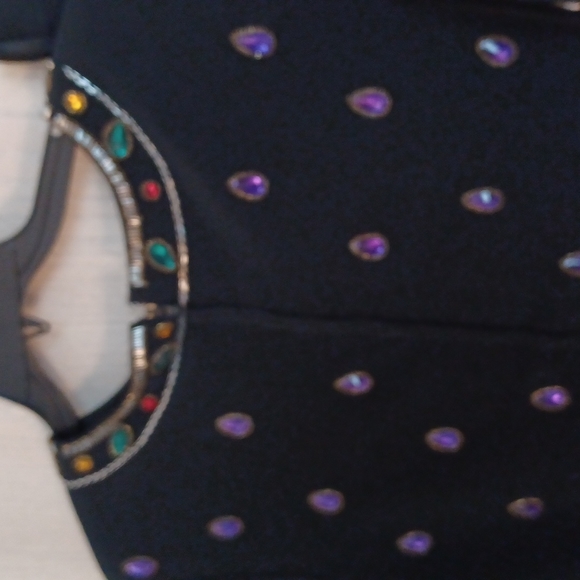 2 Pcs Jeweled Black Suit FINAL SALE - Picture 6 of 8